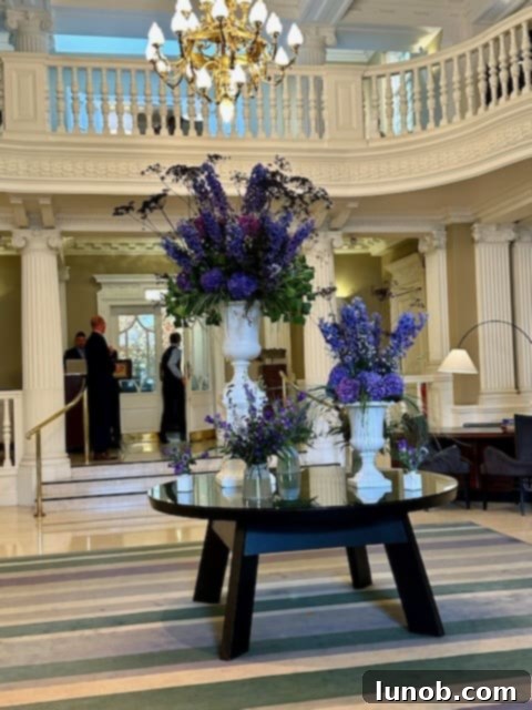 Balmoral Palm Court's Exquisite Afternoon Tea 4 Fresh floral arrangements at The Balmoral