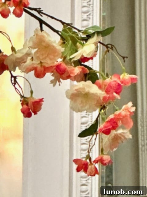 Balmoral Palm Court's Exquisite Afternoon Tea 7 Delicate cherry blossoms contrasted with room's trim