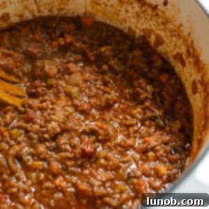 Classic Ragu Bolognese 11 Pot of bolognese meat sauce.