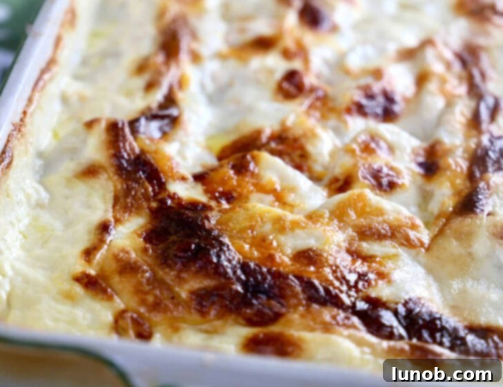 Creamy Garlic Dauphinois Potatoes, Italian style
