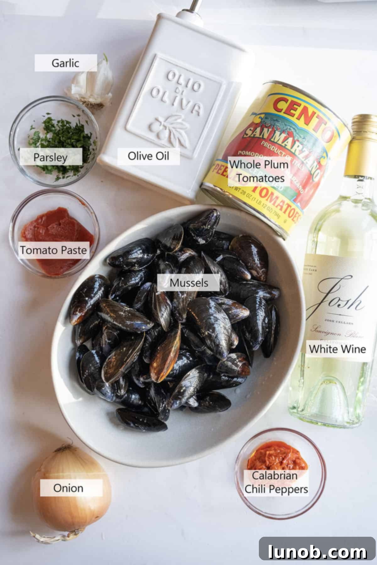 Ingredients for the recipe.