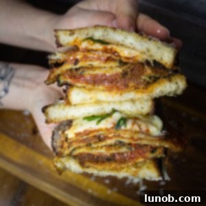 eggplant parm sandwich