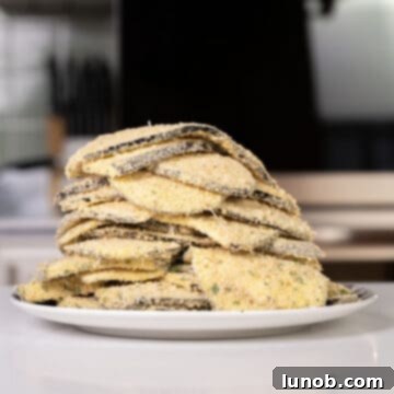 Plate of breaded eggplant.