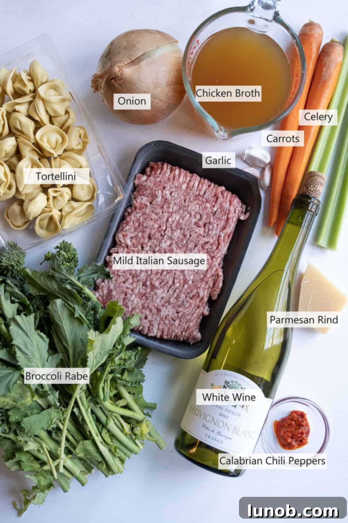 Ingredients for the recipe. 