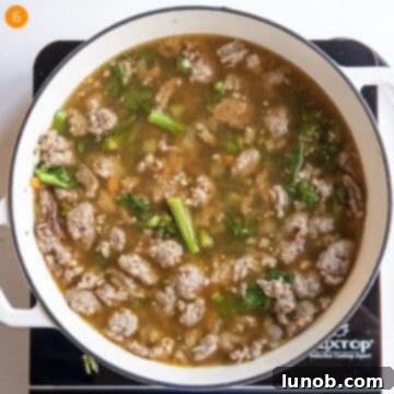 Simmering soup in dutch oven.