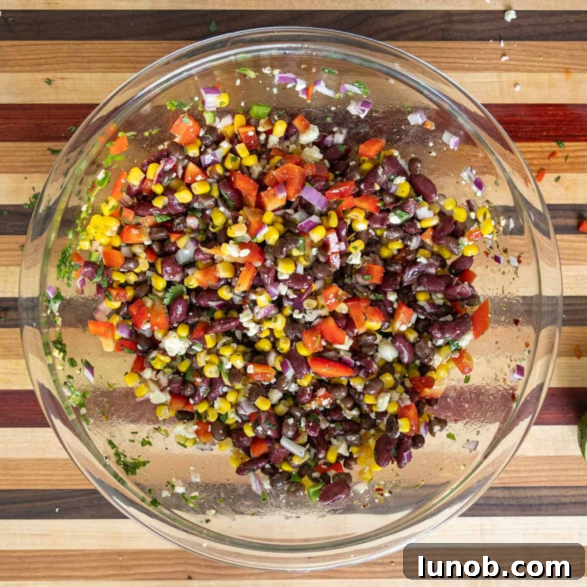 Texas Caviar Salad 6 All ingredients combined and mixed together.
