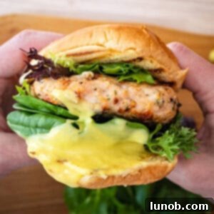 Grilled chicken burger on a bun with garlic aioli.