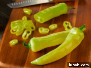 Sliced hot pepperoncini